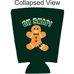 Oh Snap! Gingerbread Man Pint Glass Coolie
