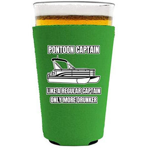 Pontoon Captain Neoprene Pint Glass Coolie