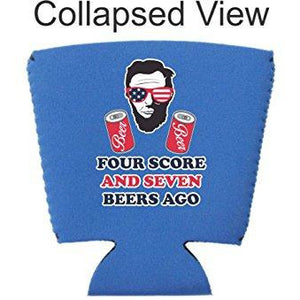 Four Score and Seven Beers Ago Party Cup Coolie