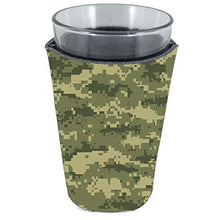 Load image into Gallery viewer, Digital Camouflage Pattern Pint Glass Coolie
