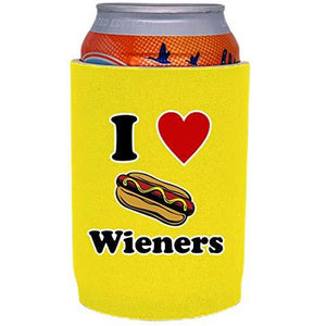 I Love Wieners Full Bottom Can Coolie