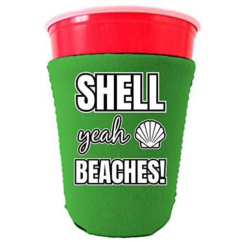 Shell Yeah Beaches Party Cup Coolie