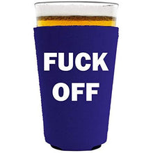 Load image into Gallery viewer, Fuck Off Pint Glass Coolie
