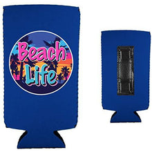 Load image into Gallery viewer, Beach Life Magnetic Slim Can Coolie
