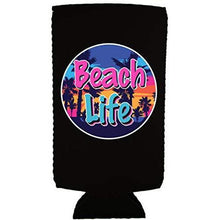 Load image into Gallery viewer, Beach Life Slim 12 oz Can Coolie
