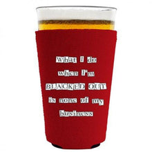 Load image into Gallery viewer, Blacked Out Pint Glass Coolie
