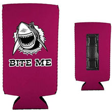 Load image into Gallery viewer, Bite Me Shark Magnetic Slim Can Coolie

