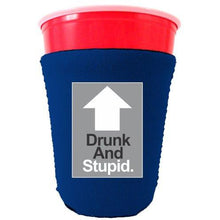 Load image into Gallery viewer, Drunk and Stupid Party Cup Coolie
