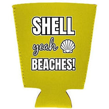 Load image into Gallery viewer, Shell Yeah Beaches Pint Glass Coolie
