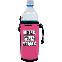 Load image into Gallery viewer, Drunk Wives Matter Water Bottle Coolie
