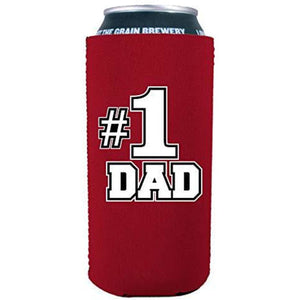 #1 Dad 16 oz Can Coolie