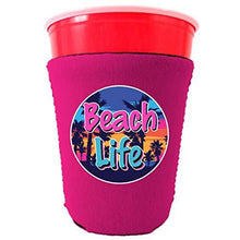 Load image into Gallery viewer, Beach Life Party Cup Coolie
