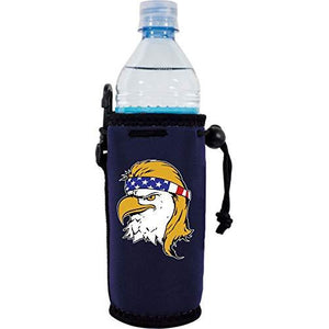 Bald Eagle Mullet Water Bottle Coolie