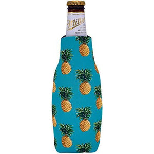 Pineapple Pattern zipper Beer Bottle koozie  design 