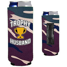 Load image into Gallery viewer, Trophy Husband Magnetic Slim Can Coolie

