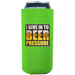 Beer Pressure 16 oz Can Coolie