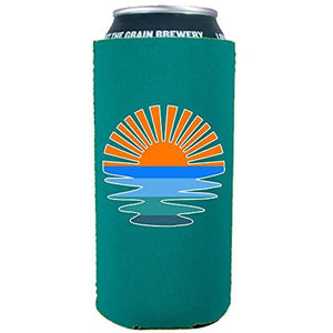 Retro Sunset 16 oz. Can Coolie
