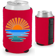 Load image into Gallery viewer, Retro Sunset Magnetic Can Coolie
