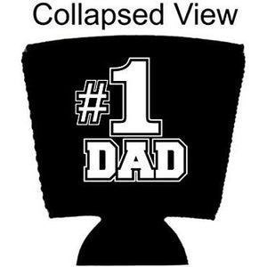 #1 Dad Collapsible Party Cup Coolie