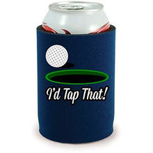 Load image into Gallery viewer, full bottom can koozie with id tap that design

