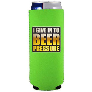Beer Pressure Slim 12 oz Can Coolie