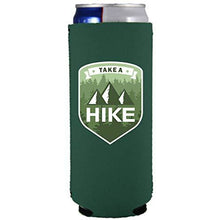 Load image into Gallery viewer, slim can koozie with take a hike design
