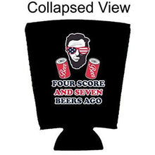 Load image into Gallery viewer, Four Score and Seven Beers Ago Pint Glass Coolie
