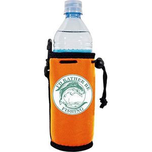 I'd Rather Be Fishing Water Bottle Coolie