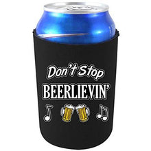 Load image into Gallery viewer, can koozie with dont stop beerlievin design
