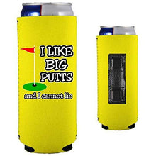 Load image into Gallery viewer, I Like Big Putts Magnetic Slim Can Coolie
