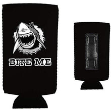 Load image into Gallery viewer, Bite Me Shark Magnetic Slim Can Coolie
