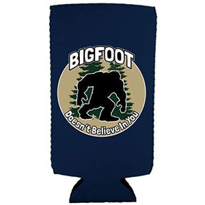 Bigfoot Doesn't Believe In You Slim 12 oz Can Coolie