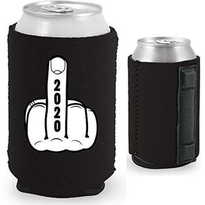 magnetic can koozie with 2020 middle finger funny design