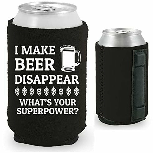 Black Metal 12 ounce koozie