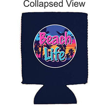 Load image into Gallery viewer, Beach Life Can Coolie
