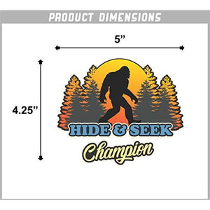 Hide and Seek Champion Bigfoot Vinyl Sticker