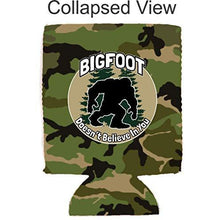 Load image into Gallery viewer, Bigfoot Doesn&#39;t Believe In You Neoprene Collapsible Can Coolie
