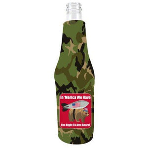 Right to Arm Bears Beer Bottle Coolie