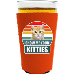 Show Me Your Kitties Pint Glass Coolie