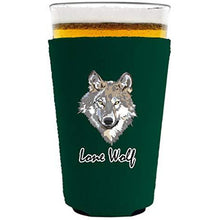 Load image into Gallery viewer, Lone Wolf Pint Glass Coolie

