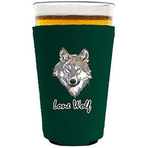 Lone Wolf Pint Glass Coolie