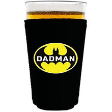 Load image into Gallery viewer, pint glass koozie with dadman design
