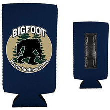 Load image into Gallery viewer, Bigfoot Doesn&#39;t Believe In You Magnetic Slim Can Coolie
