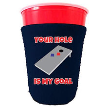 Load image into Gallery viewer, Your Hole Is My Goal Party Cup Coolie
