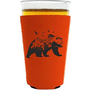 Mountain Bear Pint Glass Coolie