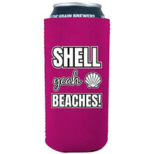 Load image into Gallery viewer, Shell Yeah Beaches 16 oz. Can Coolie
