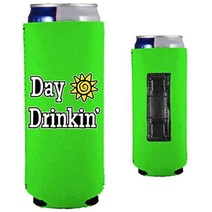 Day Drinkin Magnetic Slim Can Coolie