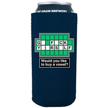 Load image into Gallery viewer, 16 oz can koozie with go fuck yourself design
