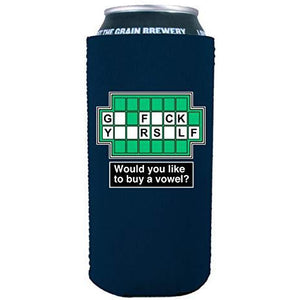 16 oz can koozie with go fuck yourself design