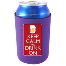 Load image into Gallery viewer, Keep Calm Drink On Can Coolie
